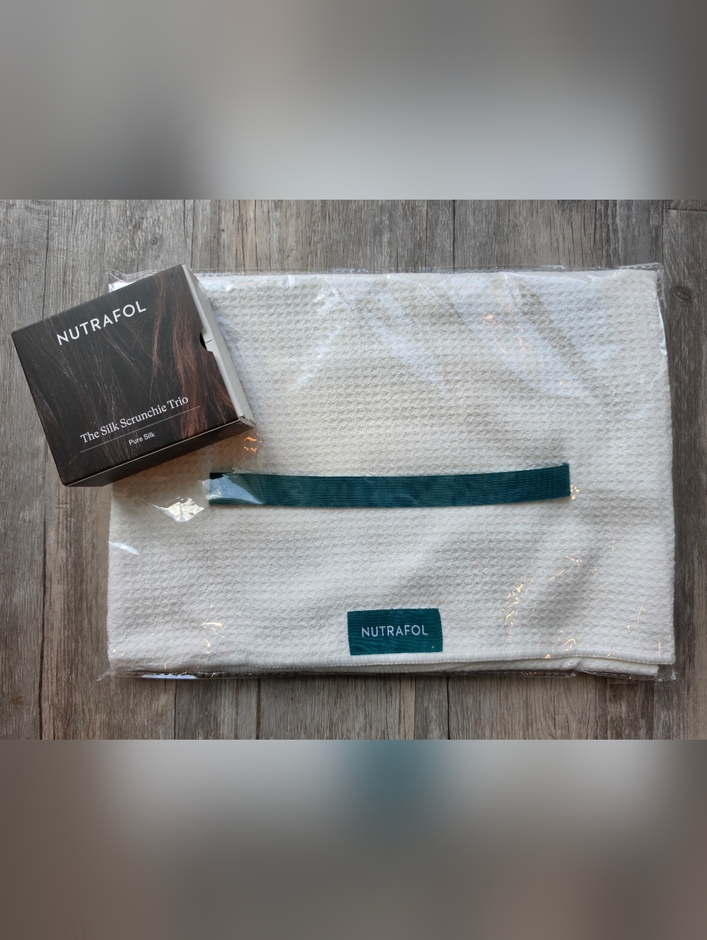 Nutrafol Quick Dry Hair Towel Microfiber + Nutrafol Hair Silk Scrunchies - Picture 6 of 10